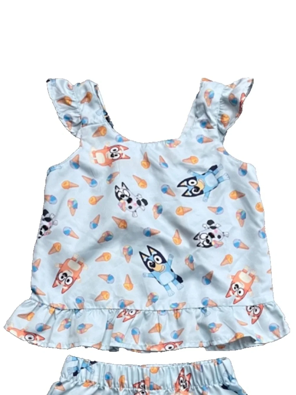 Bluey Bingo Matching Family Tank Top & Shorts Outfit Set Size 3T